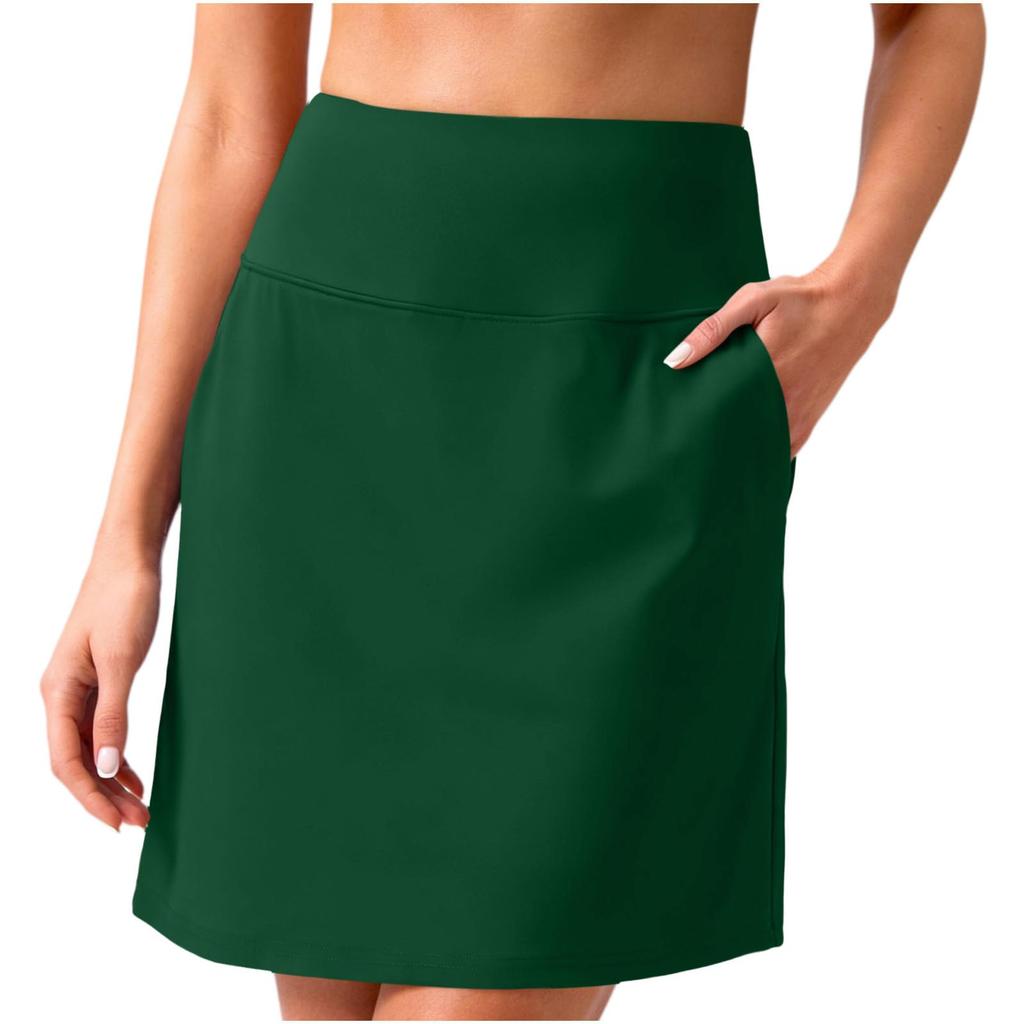 Damen Sportröcke mit integrierten Shorts Vielseitig Lässig Hoher Bund Golf Tennis Rockshorts