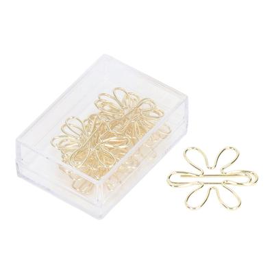 100 Pezzi Clip Divertenti per Planner Design Innovativo Carino Processo di Elettrodeposizione Antiruggine Fermagli Dorati