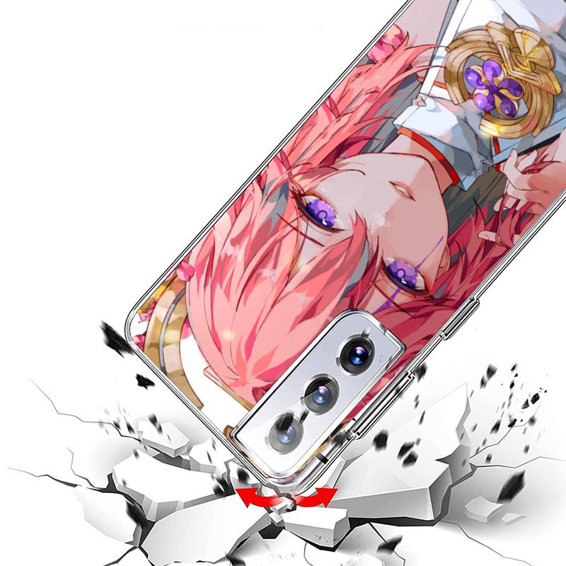 Genshin Impact Raiden Shogun Baal Phone Case For Samsung Galaxy S24 S25 Edge S26 Ultra S23 S22 S21 Plus S20 FE + Personalized Pr