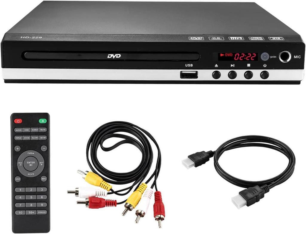 High-Definition Household DVD/EVD Player with VCD and Mini CD Support for Kids