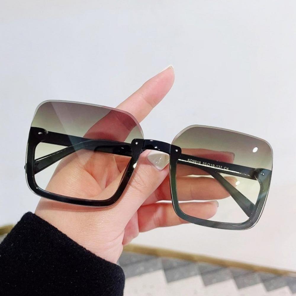 Fashion Retro Gradient Beach UV400 Lens UV Protection Square Sunglasses Ladies Men