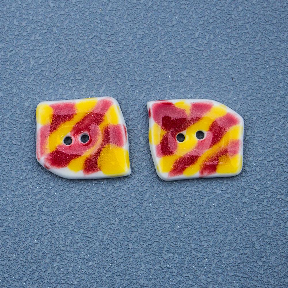 Irregular Matte Ceramic Buttons for Unique Clothing Accessories