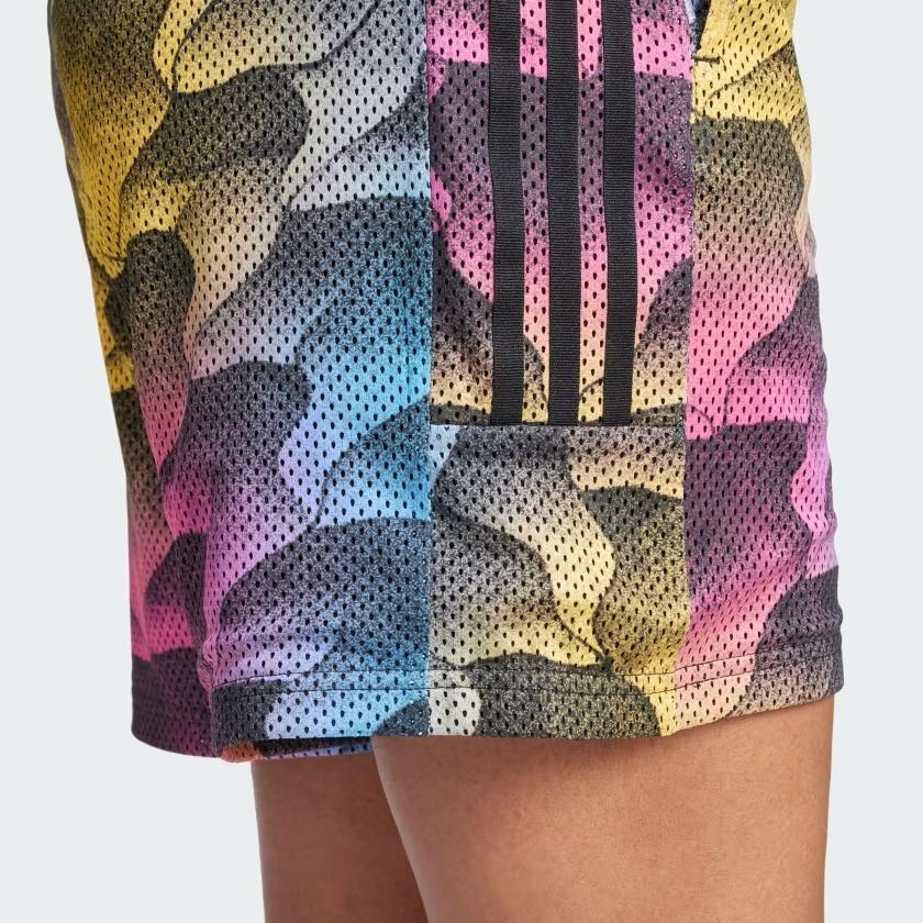 (WMNS) Adidas Tiro Print Mesh Summer Shorts Asia Sizing 'Multi-Color' Women's IQ4813