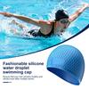 Silikon-Badekappe für Erwachsene, Wasserabweisende Leichte Schwimmkappe, Rutschfeste Elastische Badekappe für Damen Herren für Schwimmbad, Strand