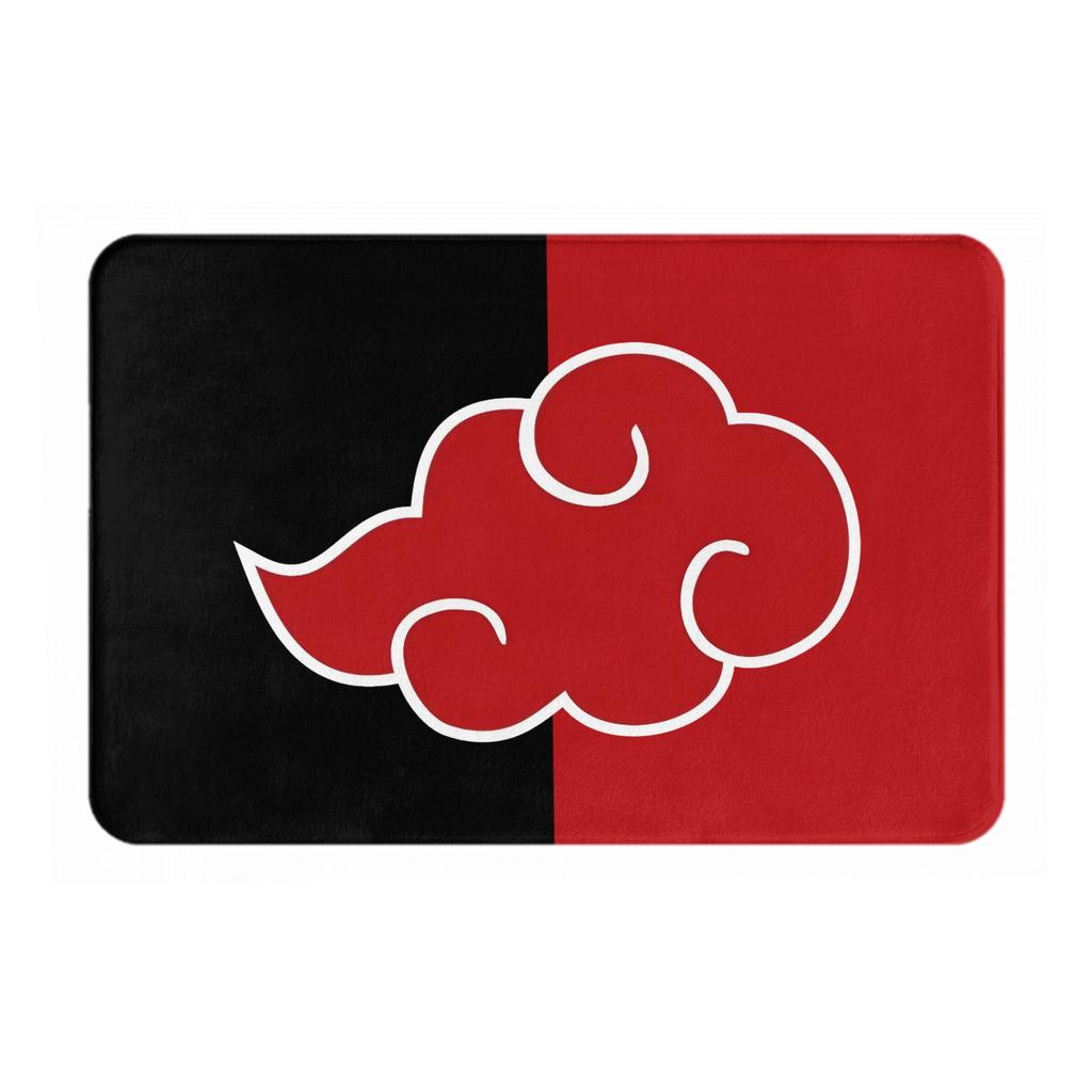 Anime Narutos Akatsuki Cloud Doormat Non-Slip Entrance Kitchen Bath Floor Door Mat Living Room Rug Carpet Footpad