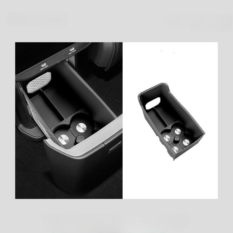 For Zeekr 8X 2026 2027 Car Refrigerator Silicone Pad Fixed Grid Cup Holder Storage Protective Pad Auto Interior Accessories
