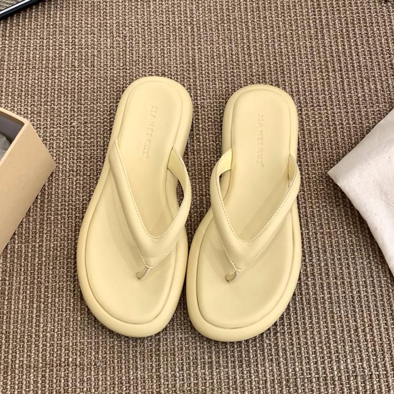 Fashion Bailamos Summer New Candy Color Women Slipper Fashion Slip On Ladies Flat Heel Flip Flop Soft Casual Vacation Slides Sandals