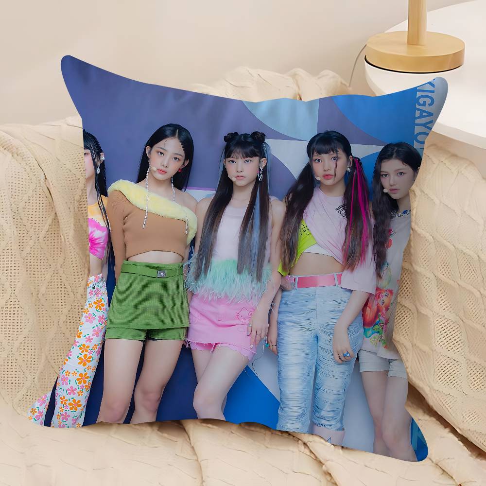 Kpop I-ILLIT Kuddfodral Dekorativ Kudde Soffa Heminredning Fodral Kuddfodral