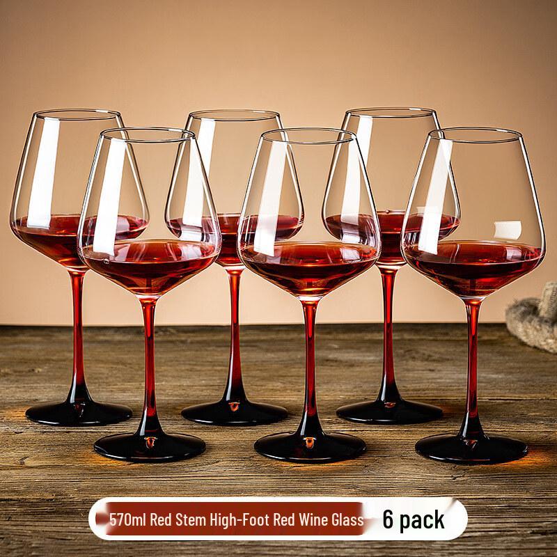 ZISIZ Handmade Red Wine Glass Set