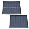 2Pcs Mini Solar Panel Portable Encapsulated Cell Epoxy Flexible DIY Use 0.7W 5V 0‑140mA