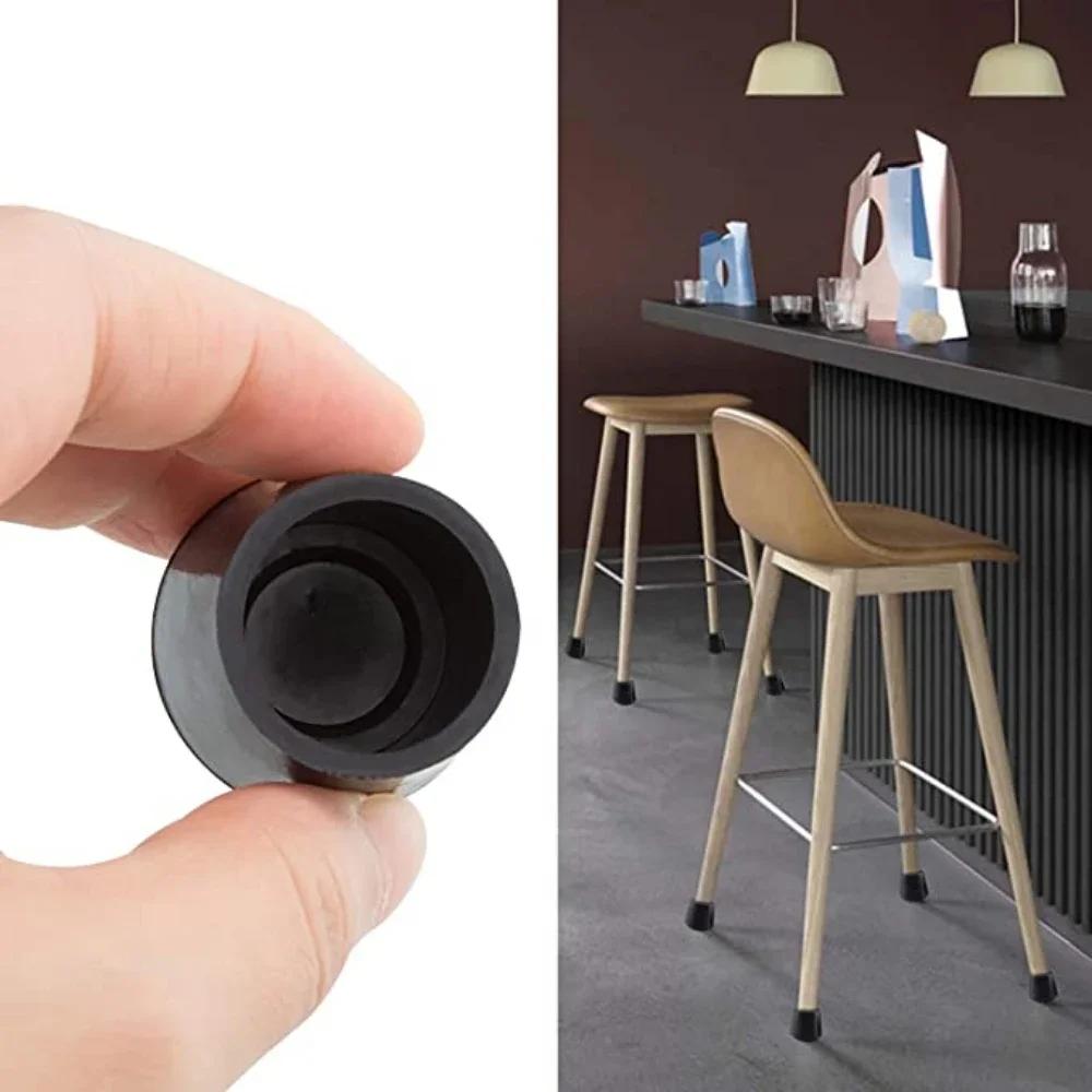 Cadeira Cadeira Pé Capa Móveis Pés De Borracha Pernas Mesa Extremidade Inserir PVC Silencioso Antiderrapante Tampa Protetora de Piso Almofadas Redondas para Pernas Casa
