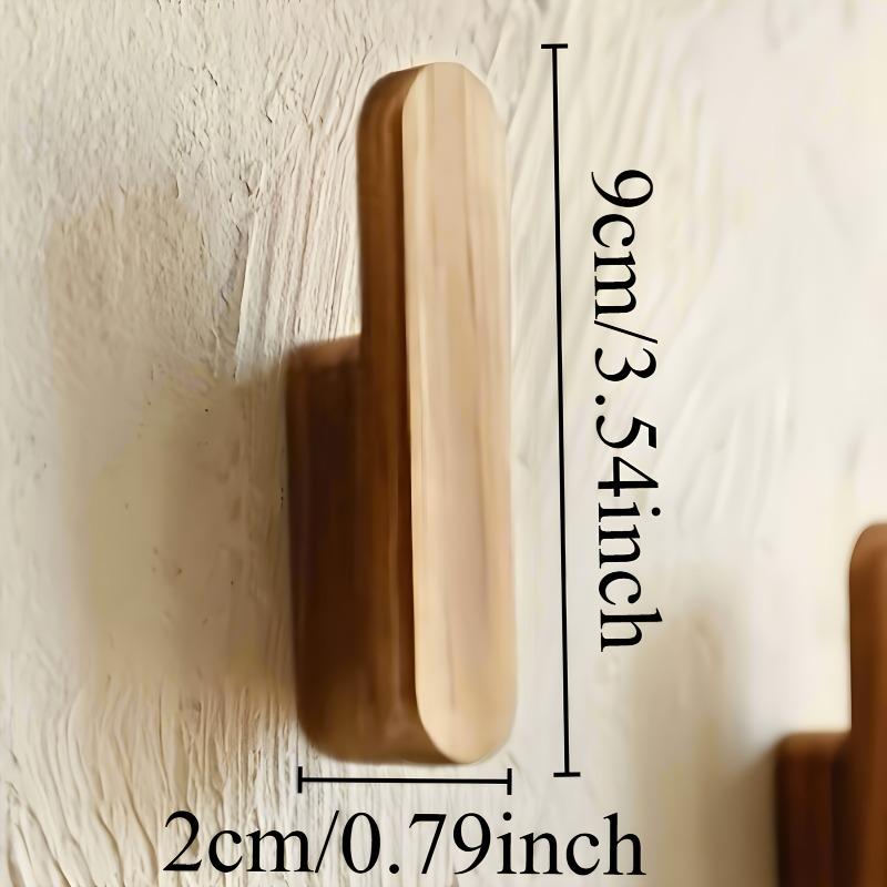 4PCS Bohemian Solid Wood Creative Wall Door Back Shelf Simple Home Homestay Bedroom Decoration Storage