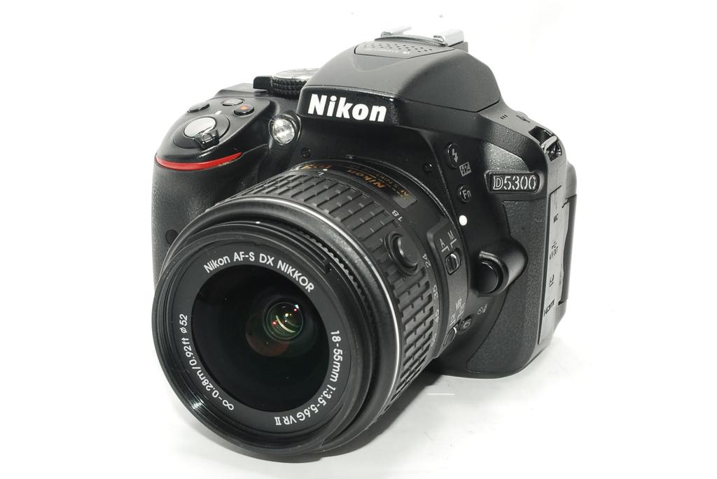 Nikon D5300 Digital SLR Camera with VR II Lens LCD 18-55mm Kit, Black, 24MP, 3.2-inch (D5300LK18-55VR2BK)