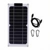 Portable Solar Panel 20W 2 Type C Ports High Efficiency Monocrystalline Solar Panel Charger for Phone Tablet