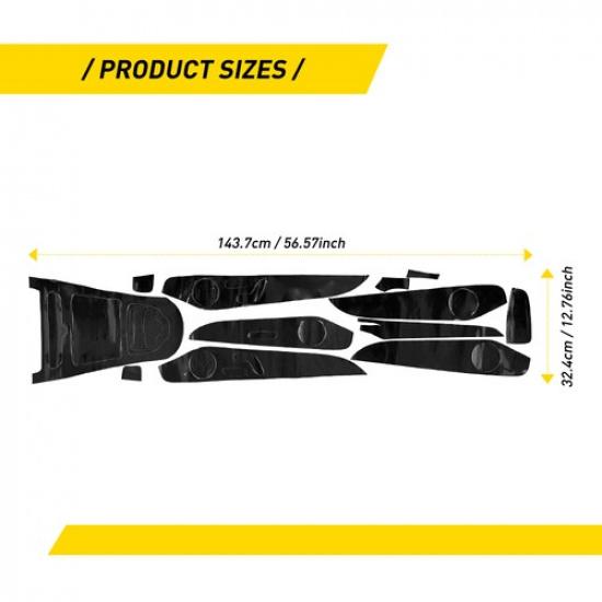 Carbon Fiber Center Console Dash Cover Fits Mercedes-Benz C-Class GLC 2015-2018