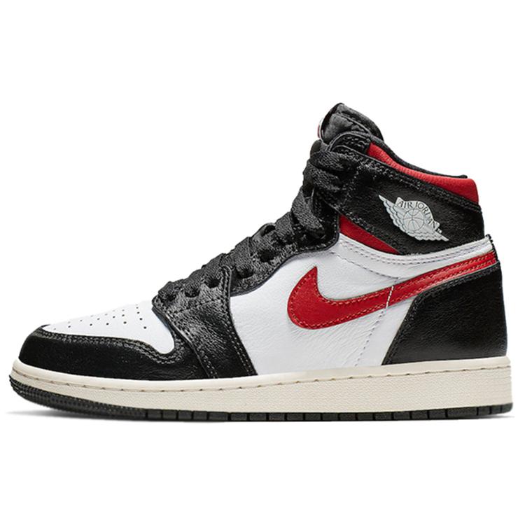 Jordan 1 Retro High Black Gym Red GS 575441-061 36