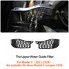 For Tesla Model Y Debris Filter Front Trunk Water Guide Channel Protective Net Cover Debris Leak Filter Groove Anti Clogging