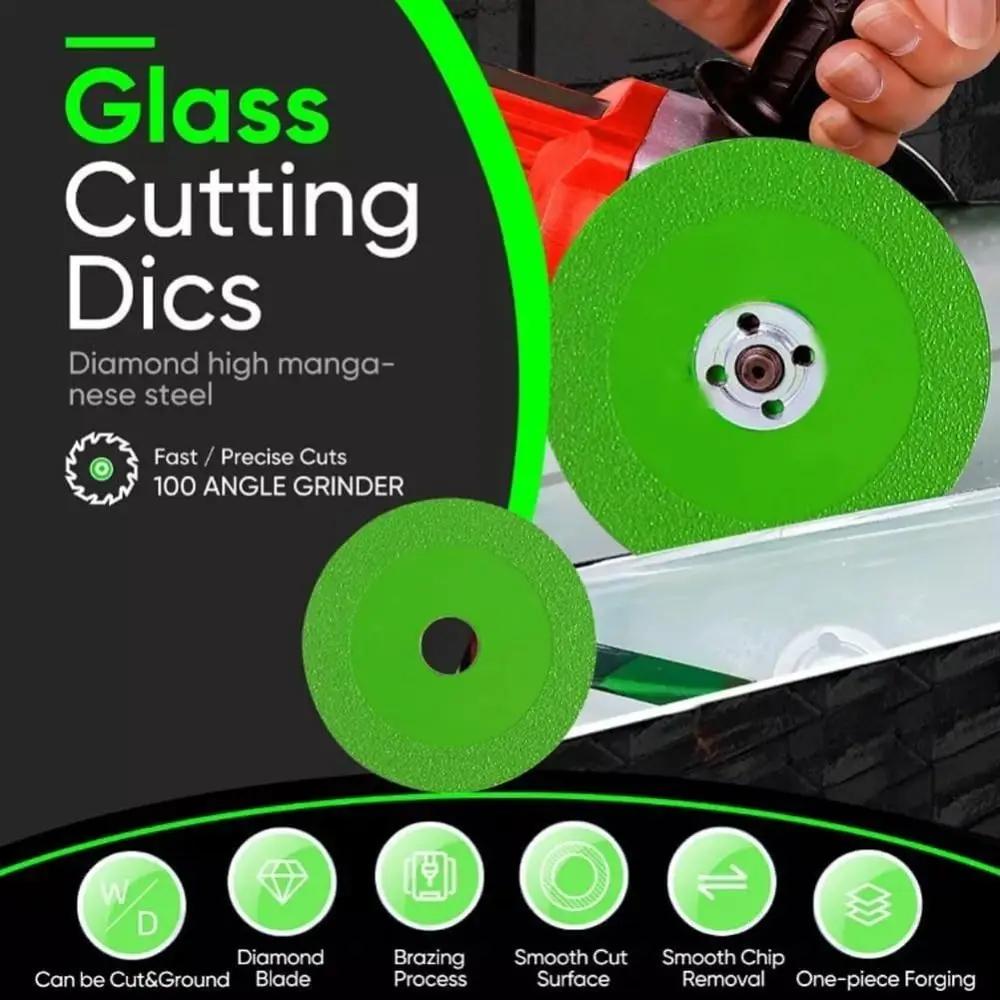 New Steel Glass Cutting Disc Circular Polishing Cutting Blade Rock Slab Grinding Disc 100mm Diameter Cutting Disk for Ceramics