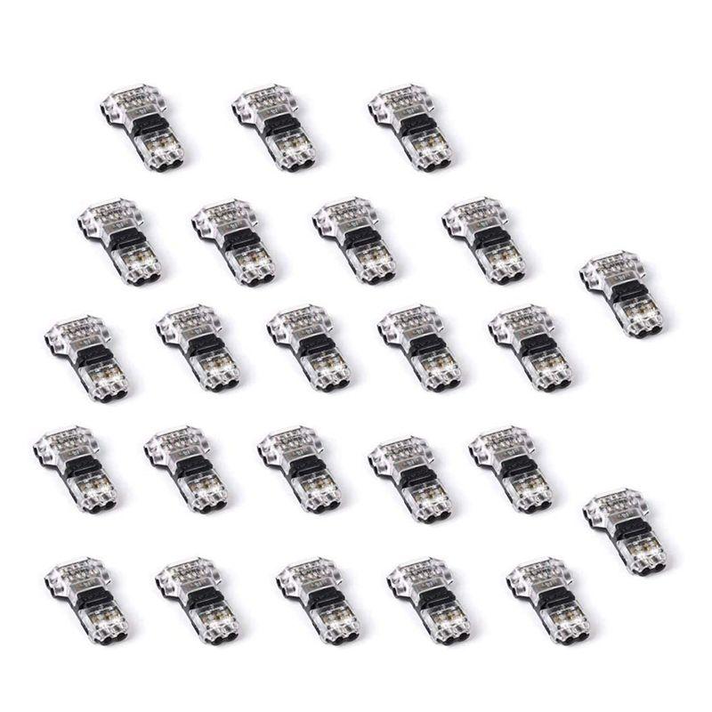 AEE4-Wire Connectors - Low Voltage T Tap Wire Connector, 3 Way Wire Connector, T Type 2 Pin Solderless Fits 24-20 AWG