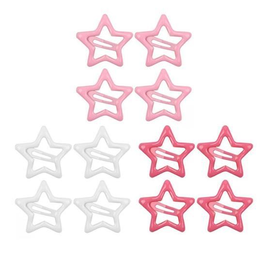 Yousheng 10/24 ks Dívčí sponky do vlasů Mašle Saténové sponky do vlasů Tvar hvězdy Dlouhé krátké kudrnaté zapletené vlasy Nástroj Vlasové doplňky