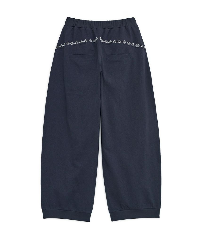 HUG YOUR SKIN Ethnic Line Track Pants (Navy)