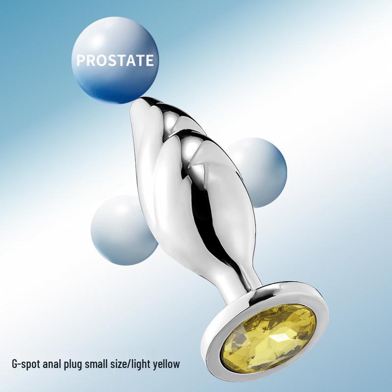 G-Spot Rear Garden Metal Butt Plug: Unisex Adult Flirting Toy