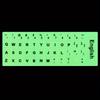 English Luminous Keyboard Stickers Letter Alphabet Layout Sticker For Laptop Desktop PC