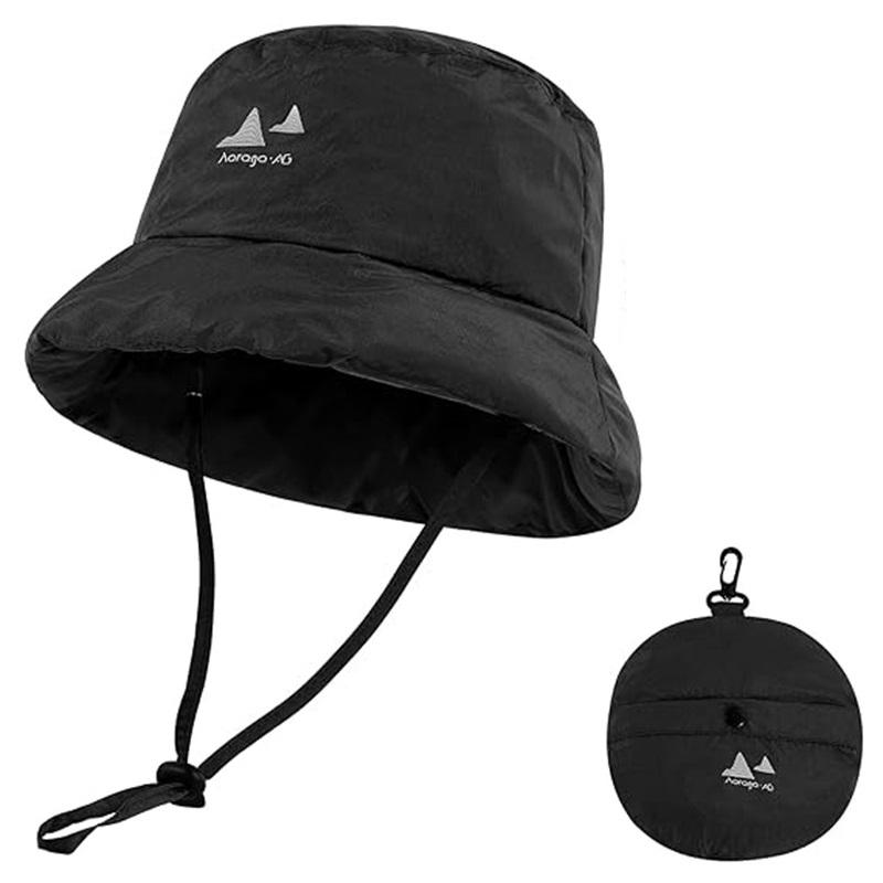 1Pc Lightweight Folding Padded Warm Hats Women Winter Bucket Hat Waterproof Cap