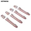For Mitsubishi Delica D:5     Chrome Side Door Handle Bowl Cover Trim Protector Exterior Accessories Car Styling