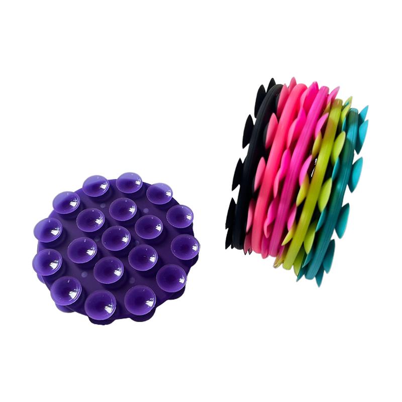 Portable Silicone Suction Cup Phone Mount Double-Sided Mount Car Navigation Bracket Universal Mobile Phones Stand