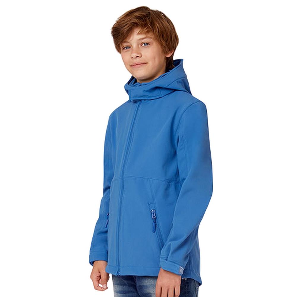 B&C Childrens/Kids Hooded Soft Shell Jacket