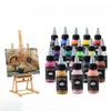 Set di 12 Colori 30ml Pitture Acriliche a Base d'Acqua per Aerografo, Kit Multiuso Spray Art per Artigianato Fai-da-Te, Modelli e Progetti Hobbistici