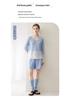Kang Sai Ni 2026 Lurex Sequin Cashmere Lace Sweater - Autumn/Winter 7-Gauge Hollow Out Color Block Knitwear
