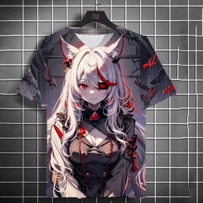 2026Summer Fashion 3d Anime Men's and Women's T-shirt Date A
