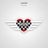 BMW mini cooper love sticker, scratch blocking sticker F56F60 body random sticker to change the decoration zbfhp66