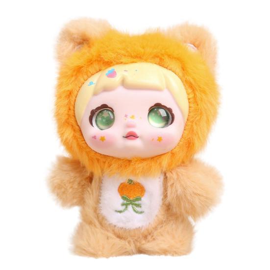 Vinil Bebek Peluş Anahtarlık Meyve Temalı Dolgulu Hayvan Kapüşonlu 14cm Sevimli Sırt Çantası Charmı ve Koleksiyonluk Oyuncak