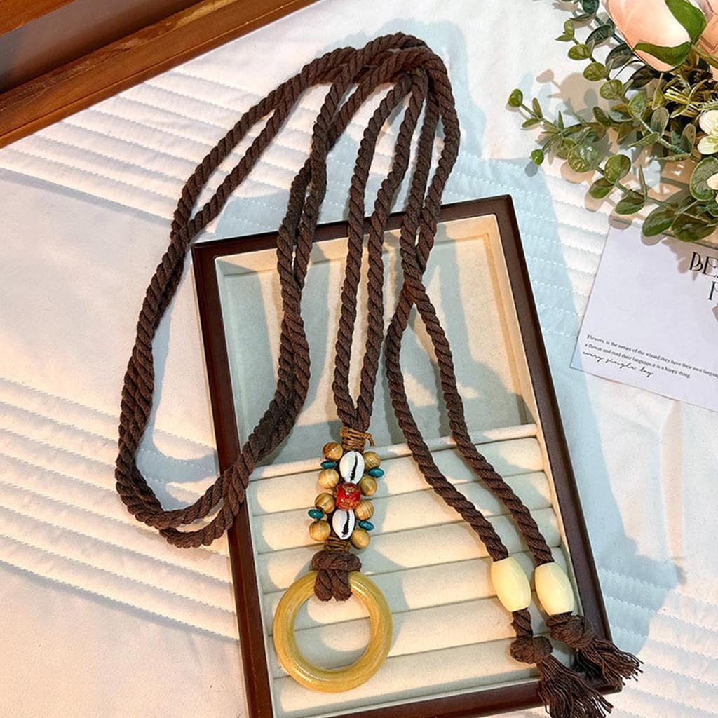 Color Optional Women Waist Belt Vintage Bohemian Adjustable Braided Waist Belt Knot Women Dress Shirt Waist Seal Belt
