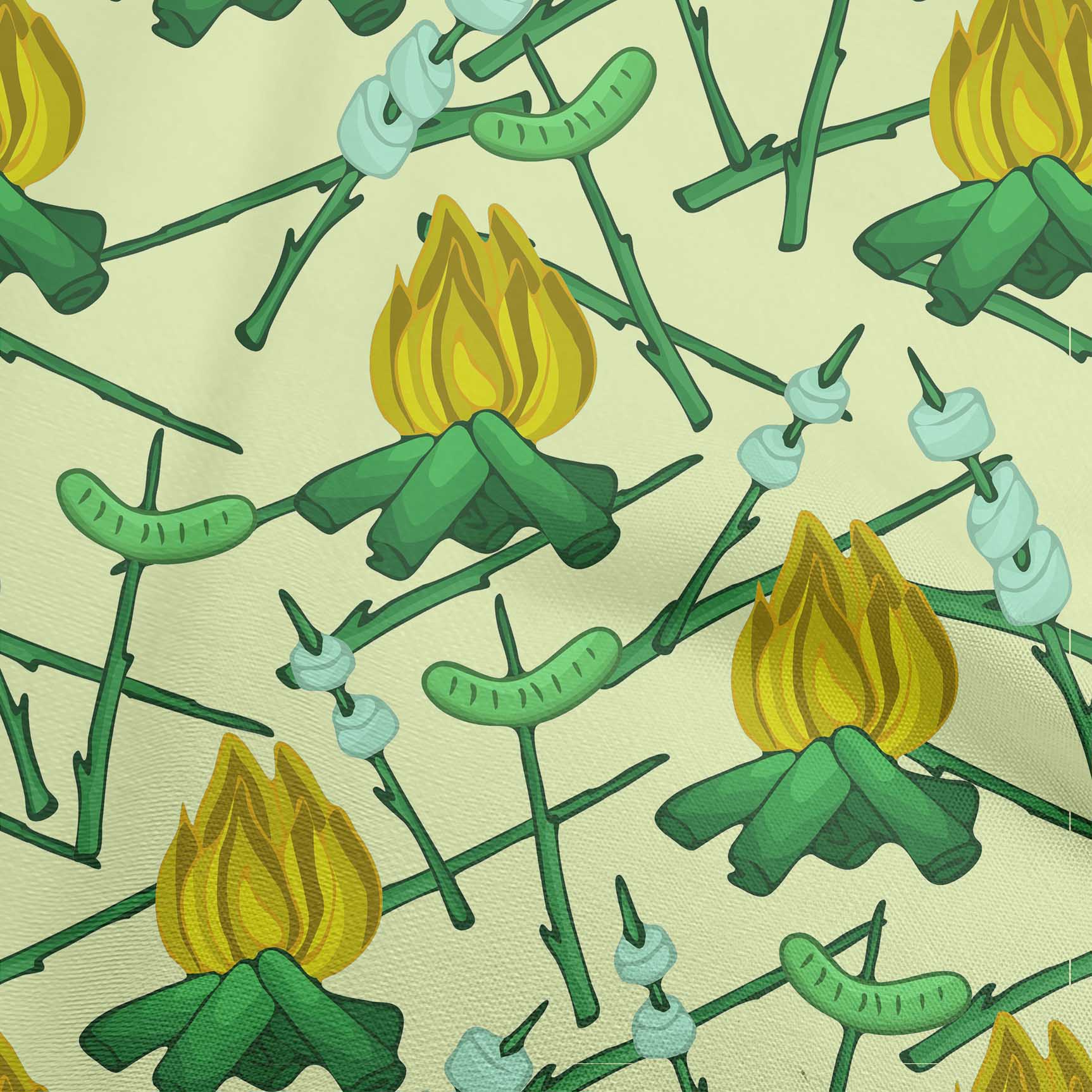 

OneOone Cotton Flex Чорна тканина для пошиття багаття Тканина для шиття одягу своїми руками у дворі з принтом 40 дюймів 42 Inch Wide - Viscose Chiffon лаймовий