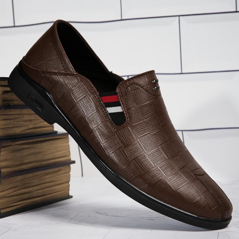 

Модная Новая Мужская Повседневная Обувь Мягкие Кроссовки для Ходьбы Удобная Натуральная Кожа Слипоны Элегантная Обувь для Вождения Деловая Обувь на Плоской Подошве Лоферы 45 коричневый