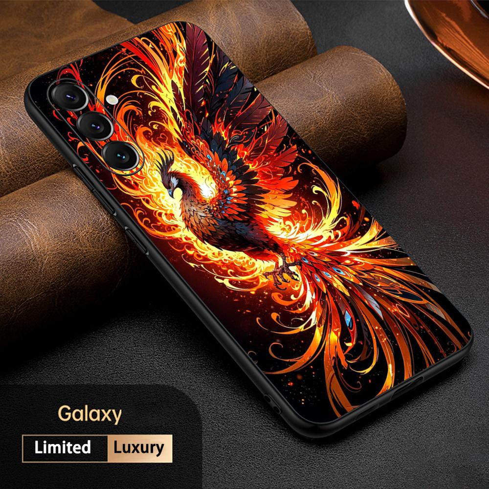 

Phoenix cool fashion japan art design Phone Case For Samsung Galaxy S25 S24 S23 S22 S21 S20 Plus Ultra Note20 Soft Black Galaxy S25