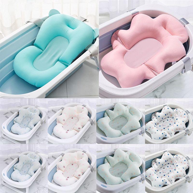 Clouds Baby Bath Pad Scientific Spinal Protection Non-slip Mat For Newborns