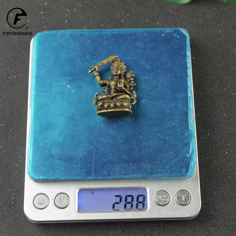 Antique Brass Buddha Nepal Statue Home Decorations Craft Accessories for Living Room Copper Tibetan Buddhism Figurines Ornament