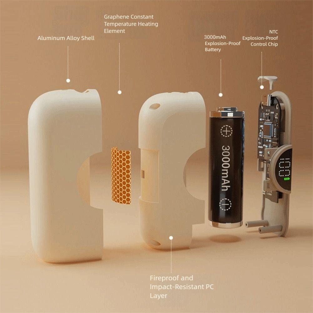 2 In 1 Portable Hand Heater Fast Heating Pocket Warm Hand Treasure  Camping Activities