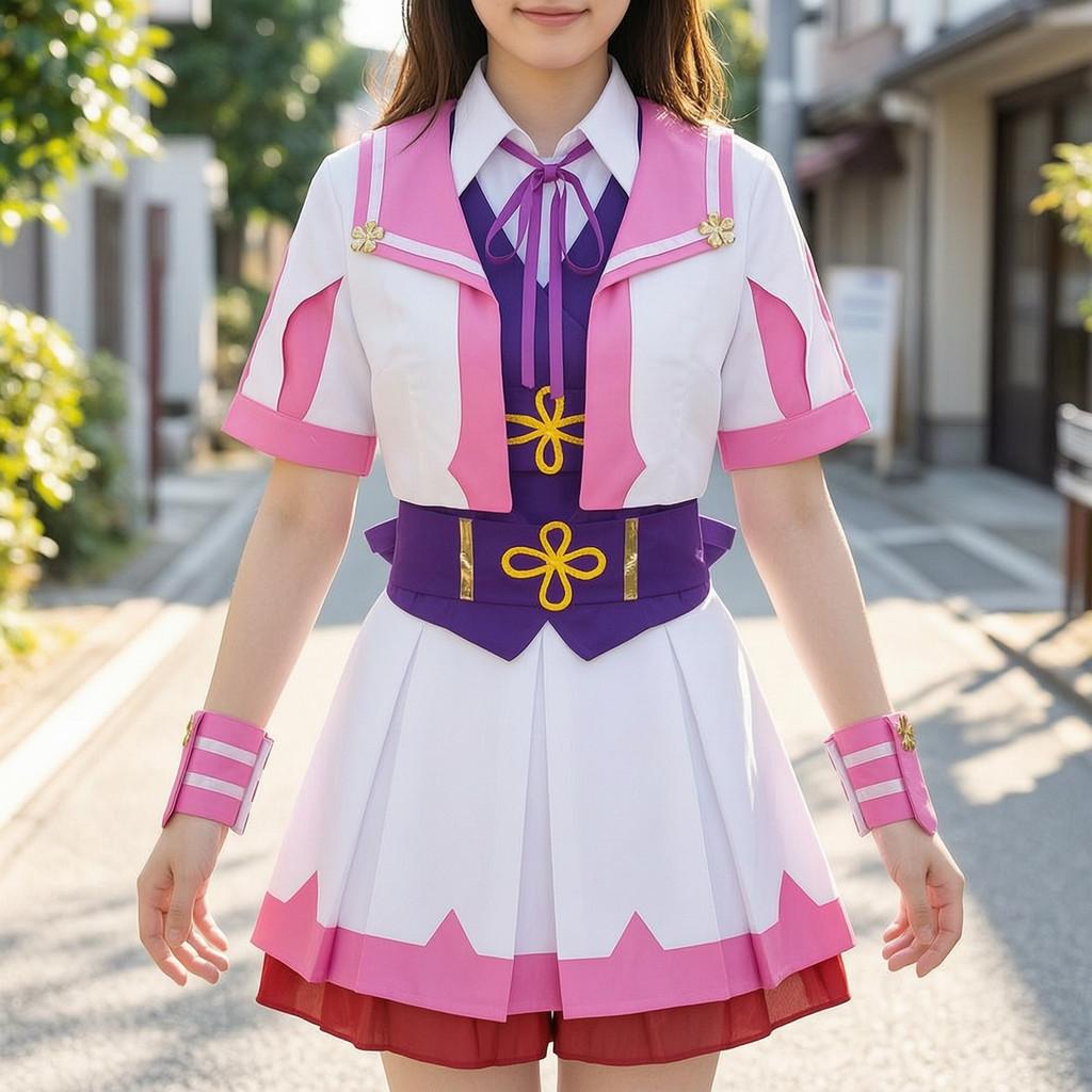 Pretty Derby Special Week Cosplay Costume For Anime Game Role Play With Polyester Cotton Fabric
