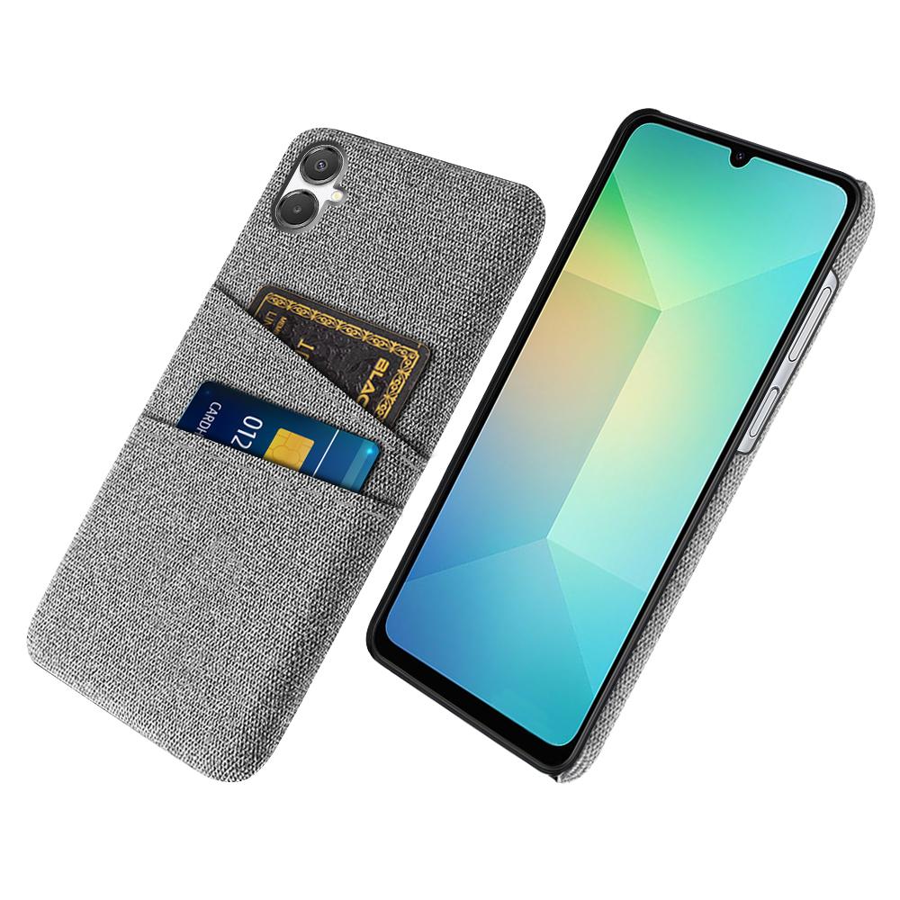 For Samsung Galaxy A07 4G Case Cloth+Hard PC Phone Cover with Dual Card Slots