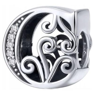 Charms Do Pandora Anhänger Charms Buchstabe C Silber 925