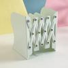 Adjustable Iron Desktop Bookends - Non-Slip Book Stand & Rack, Artistic Shelf Holder for School Stationery & Office Accessories
