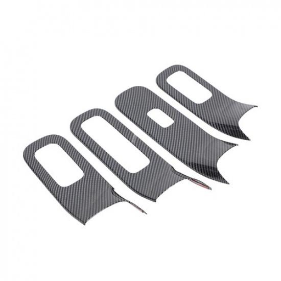 ABS Carbon Fiber Window Lift Switch Button Trim For Benz S-Class W223 -24
