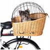Wicker Bike Basket for Rear Rack Carrier Basket for Cushion