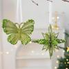 Shatterproof Snowflake Christmas Tree Ornament Glittering Green Acrylic Hanging Decoration Seasonal Accessories